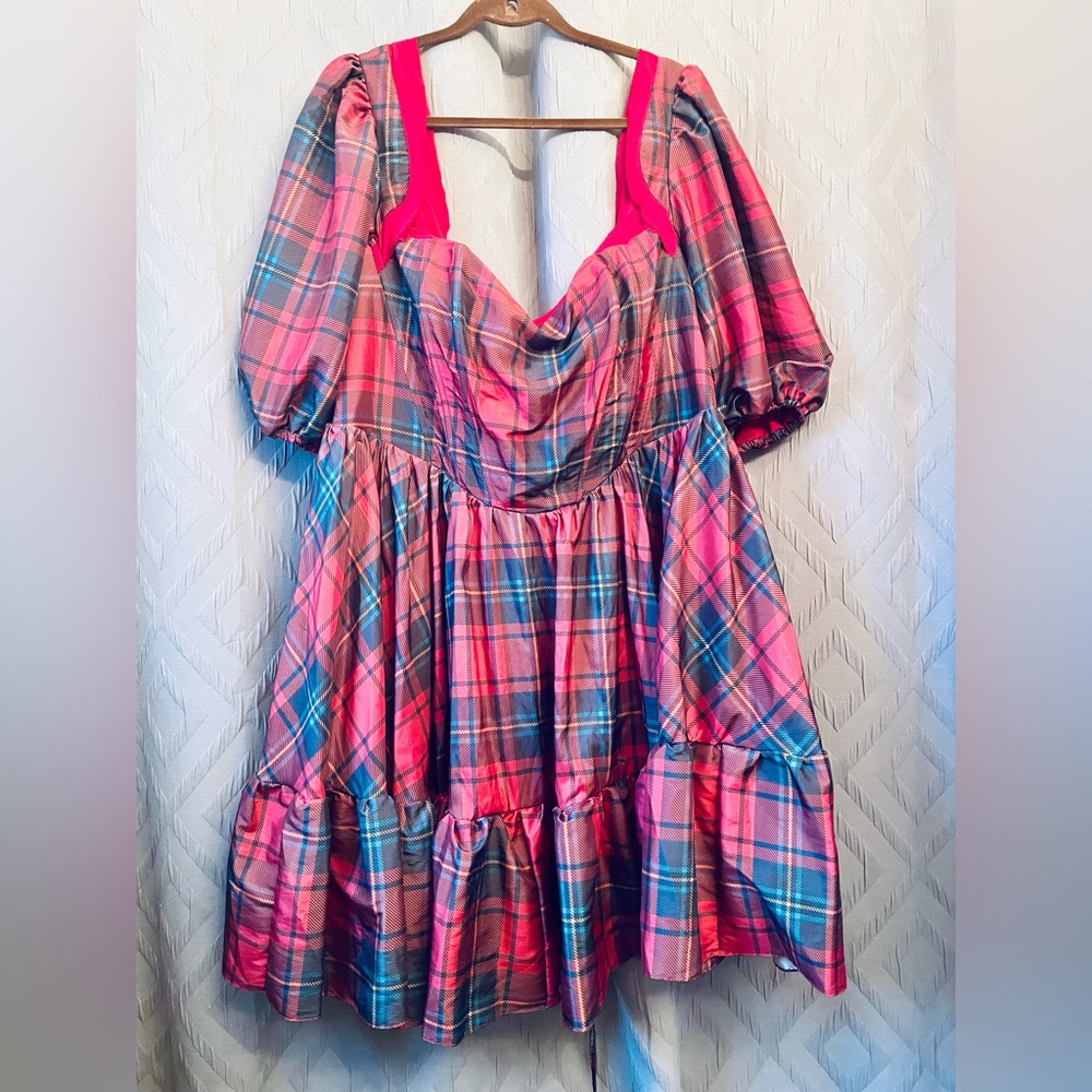 Ivory Sheep Collection: The Josephine Tartan Plaid Dress in sz 2X